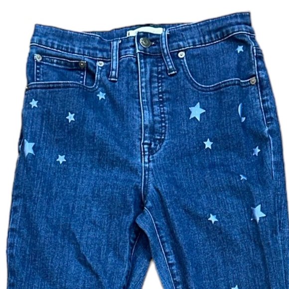 Madewell Cali Demi-Boot Jeans: Star Edition Style# AA898 Size 27 - Picture 2 of 9